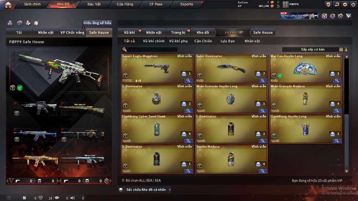 shop acc cf uy tin gia re